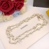 18K Chanel Long Pearls Necklace