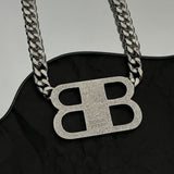 18K BB Chain Diamond Necklace