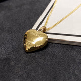 18K CC Blue Heart Necklace