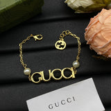 18K GG Letter Bracelet