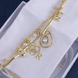 18K CD Crystal Bracelet