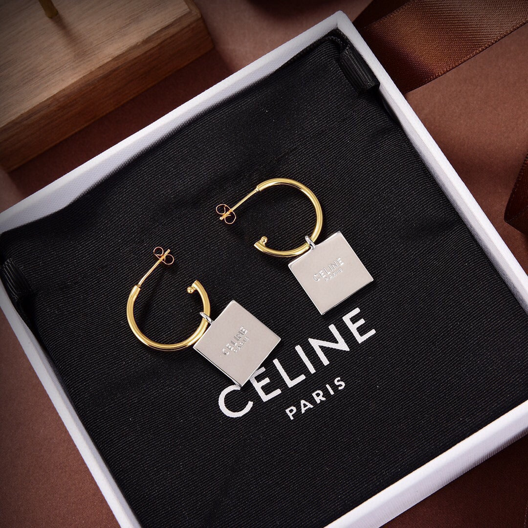 18K Triomphe Hoops Earrings
