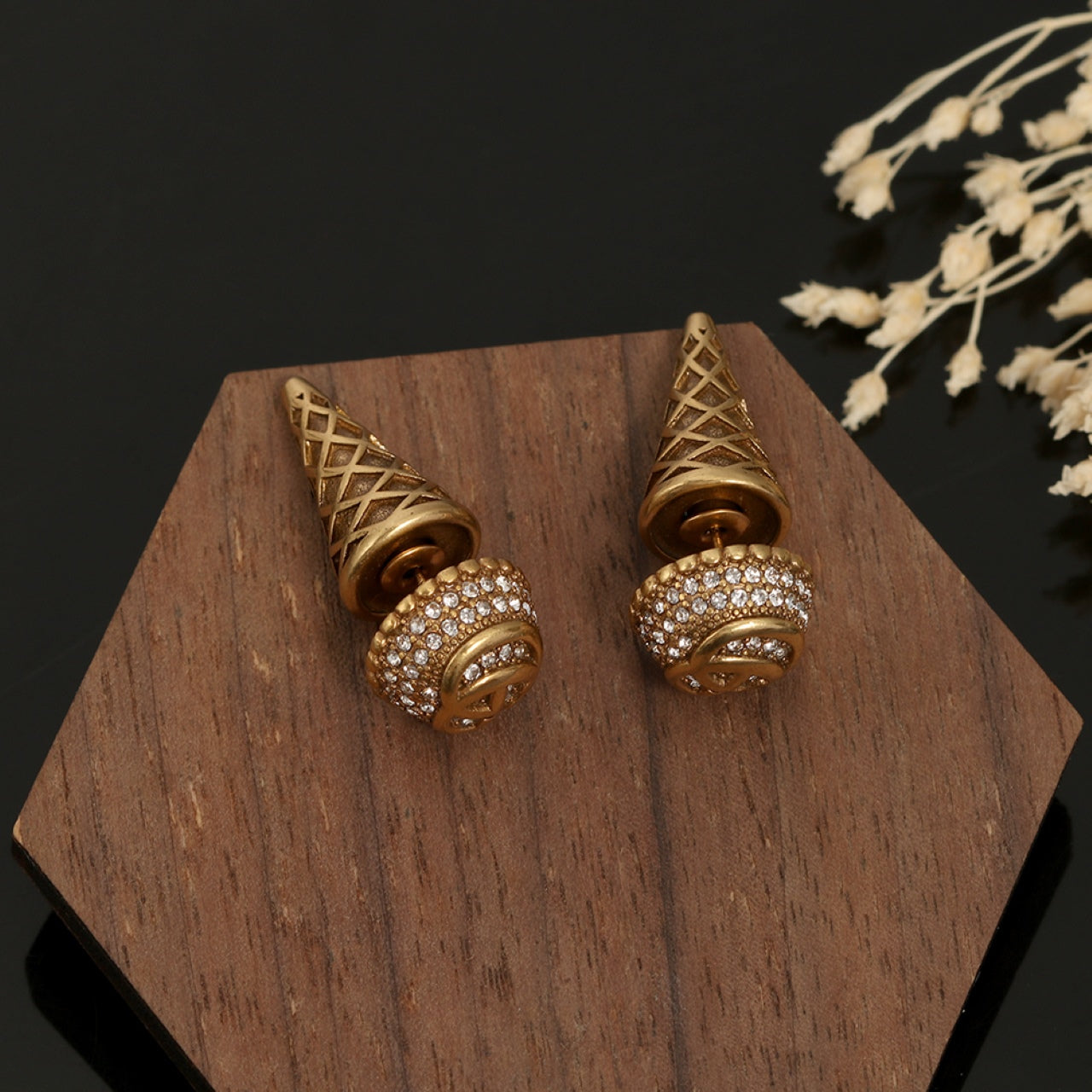 18K GG Vintage Earrings