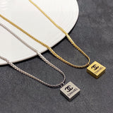 18K CC Pendant Necklace
