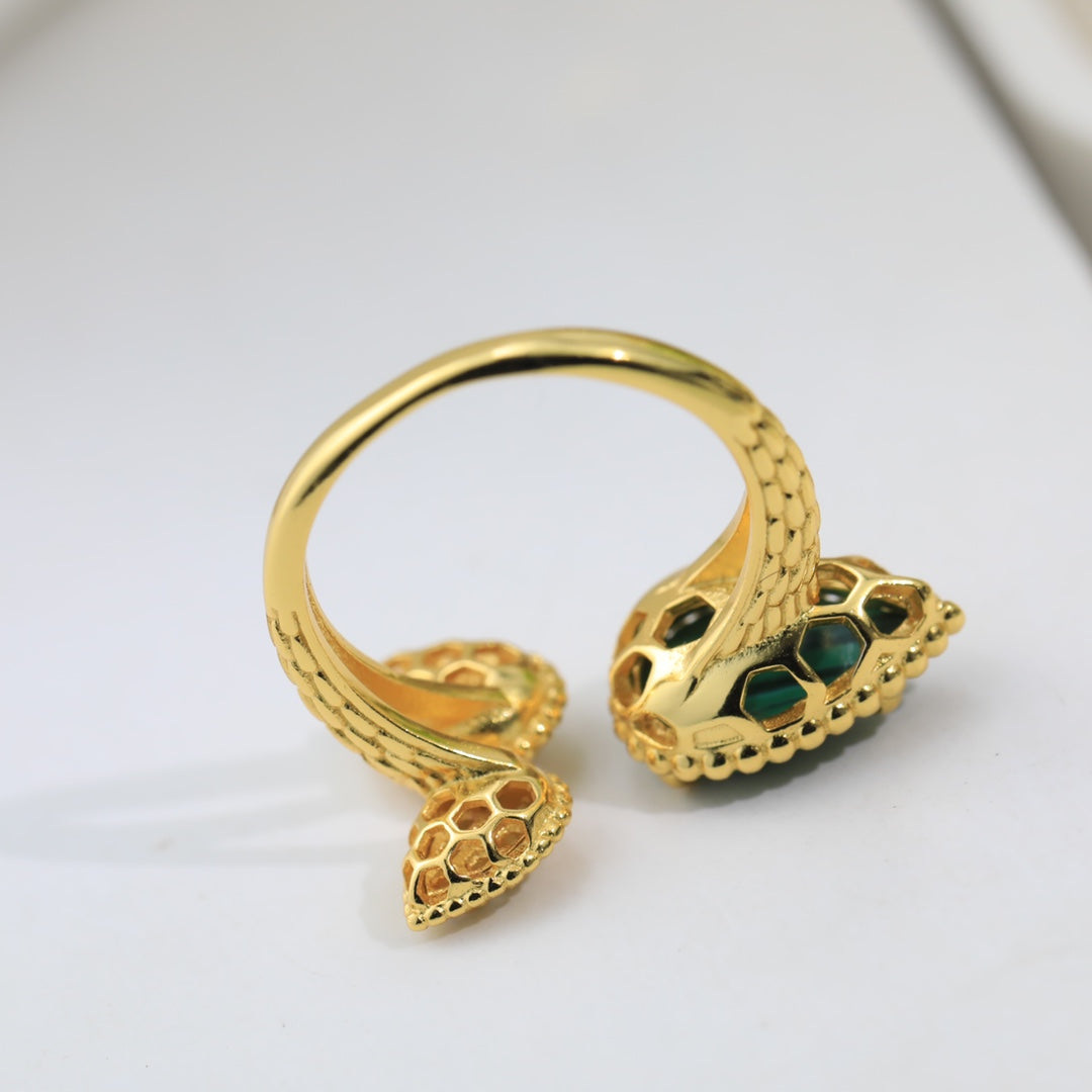 18K Serpent Boh¡§¡§me Diamonds Ring