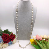 18K Chanel Long Pearls Necklace