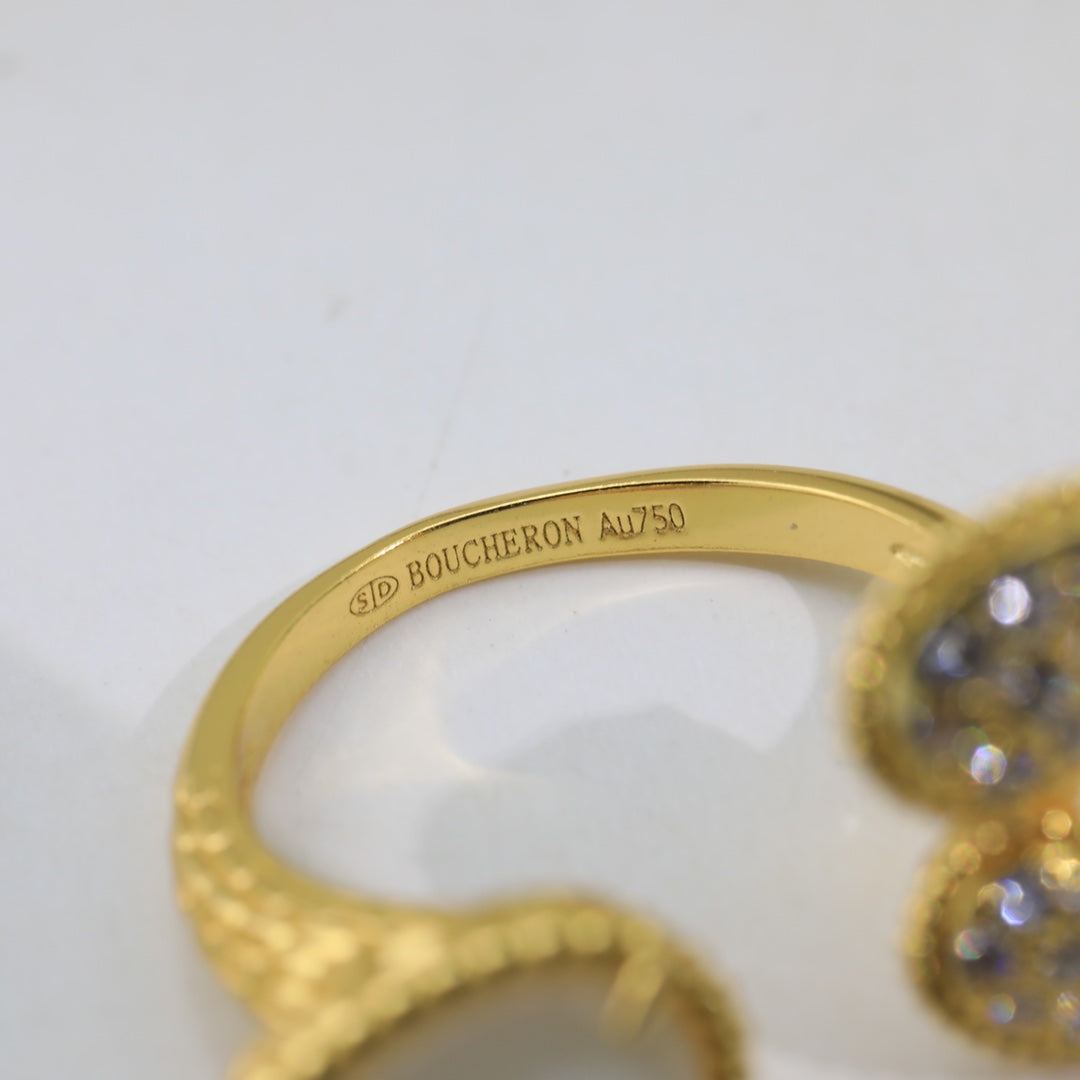 18K Serpent Boh¡§¡§me Diamonds Ring