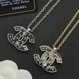 18K CC Black Star Gold Necklace