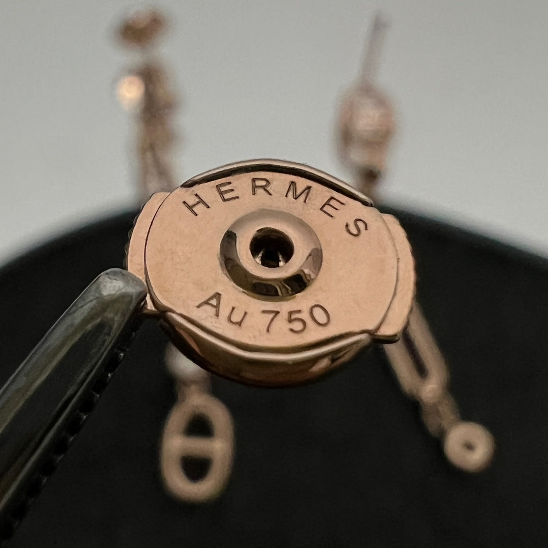 18K Chaine D'ancre Chaos H Earrings