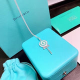 18K T Lollipop Charm Chain Necklace